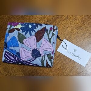 Vera Bradley RFID Mini Tri-Fold Wallet Bengal Lily Cotton NWT